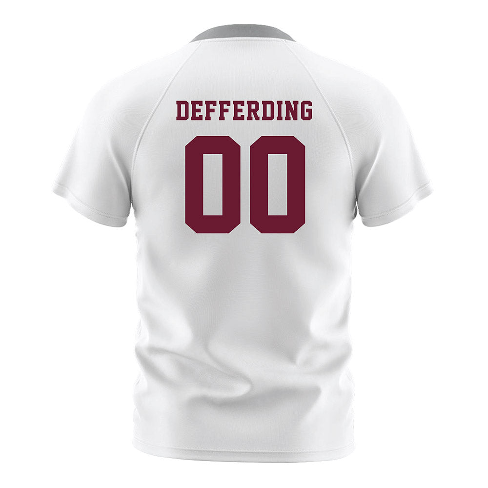 Texas A&M - NCAA Women's Soccer : Erica Defferding - White Soccer Jersey-1