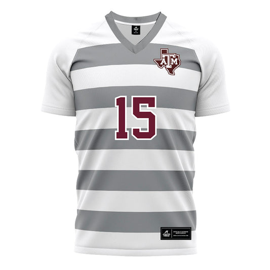 Texas A&M - NCAA Women's Soccer : Maysen Veronda - White Soccer Jersey-0