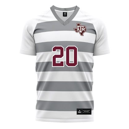 Texas A&M - NCAA Women's Soccer : Leah Diaz - White Soccer Jersey-0