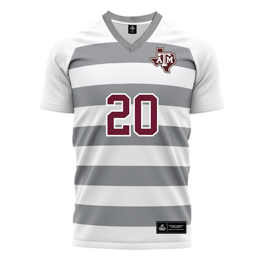 Texas A&M - NCAA Women's Soccer : Leah Diaz - White Soccer Jersey-0