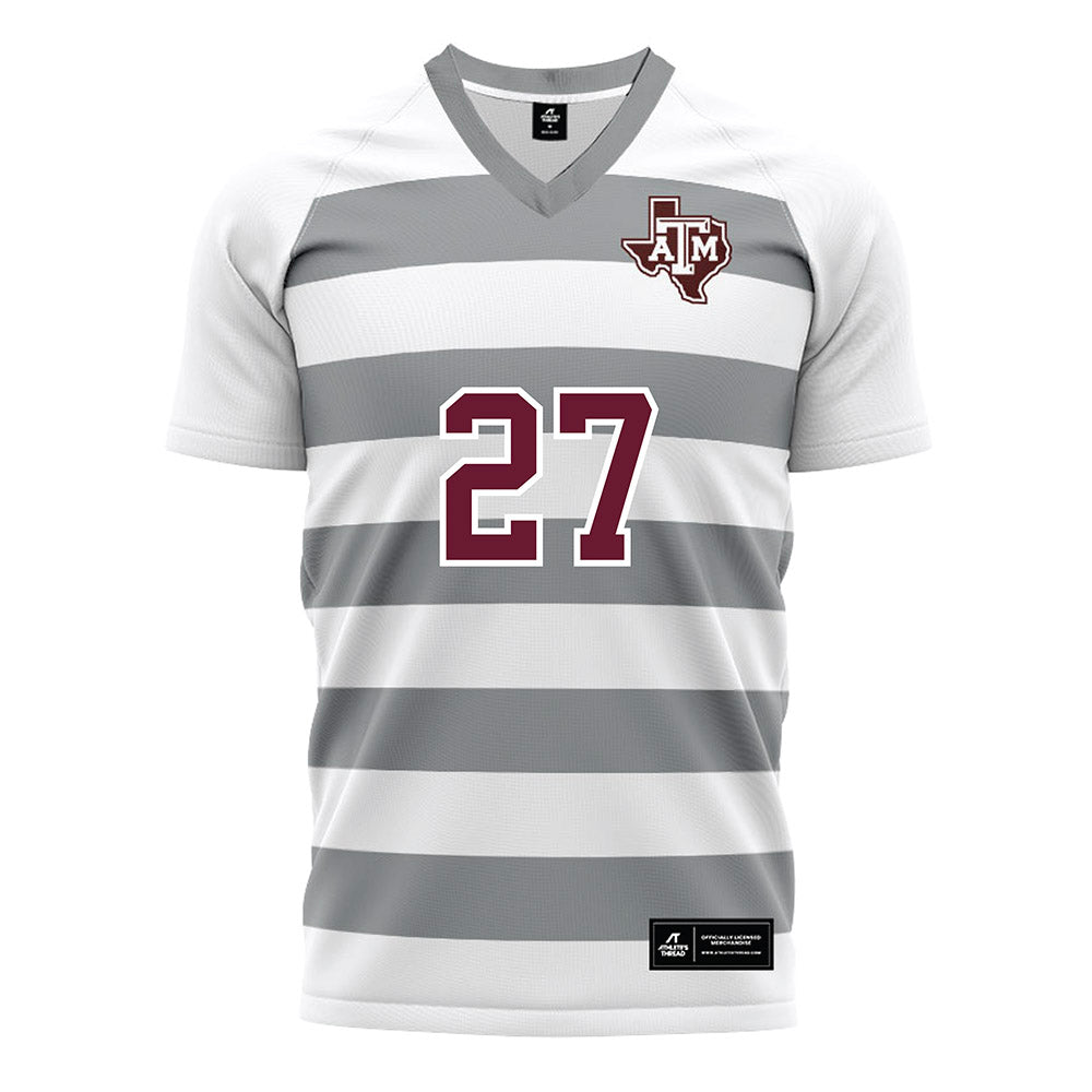 Texas A&M - NCAA Women's Soccer : Hayden Wilson - White Soccer Jersey-0