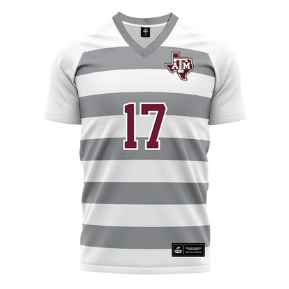 Texas A&M - NCAA Women's Soccer : Mia Scranton - White Soccer Jersey-0