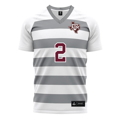 Texas A&M - NCAA Women's Soccer : Emma Hoang - White Soccer Jersey-0