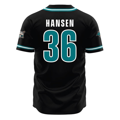Coastal Carolina - NCAA Baseball : Dylan Hansen - Black Jersey-1
