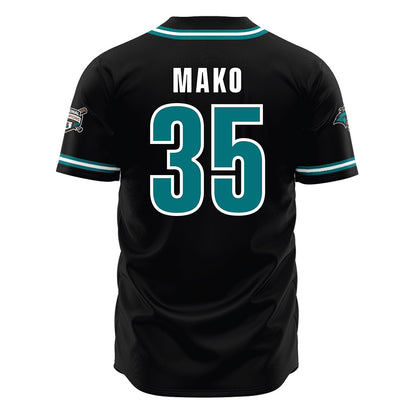 Coastal Carolina - NCAA Baseball : Chance Mako - Black Jersey-1