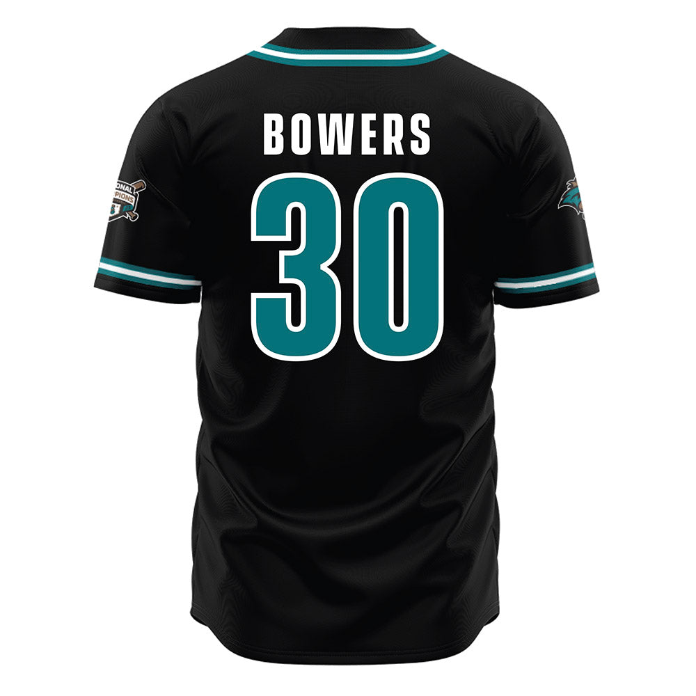 Coastal Carolina - NCAA Baseball : Andrew Bowers - Black Jersey-1