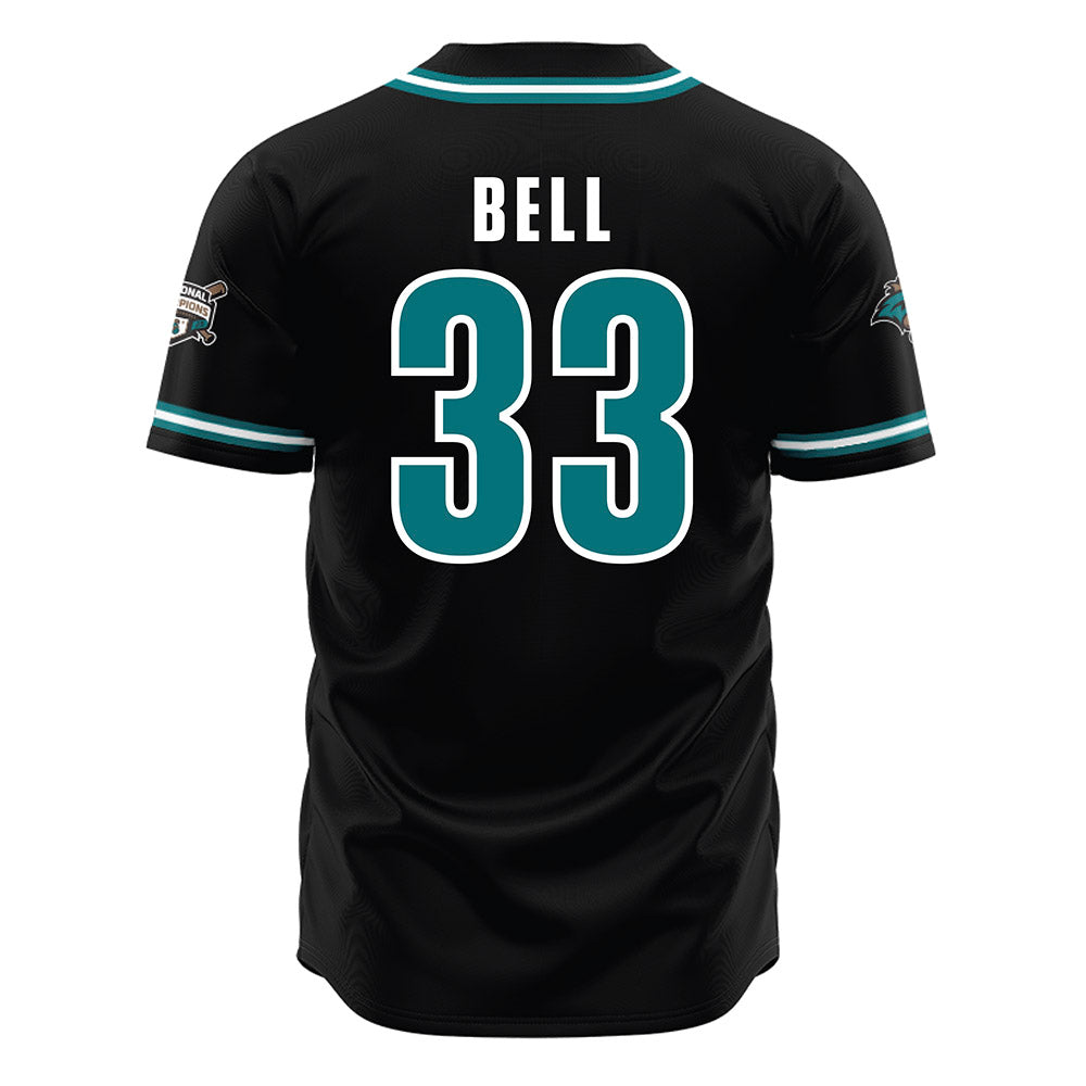 Coastal Carolina - NCAA Baseball : Tadan Bell - Black Jersey-1