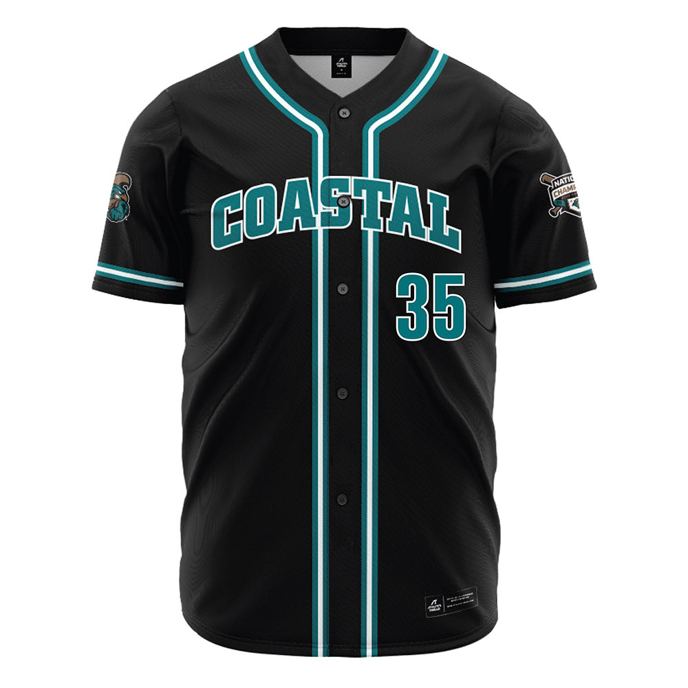 Coastal Carolina - NCAA Baseball : Chance Mako - Black Jersey-0