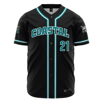 Coastal Carolina - NCAA Baseball : Jaxon Appelman - Black Jersey-0