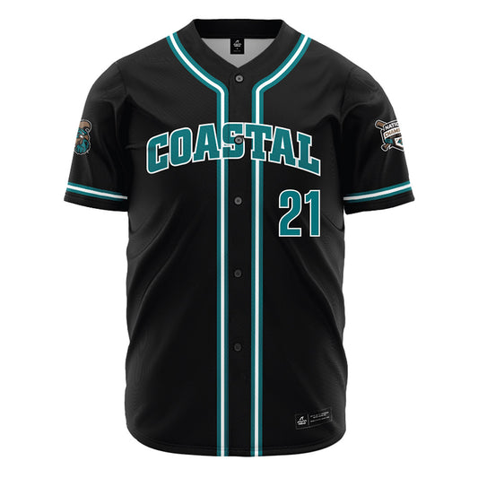 Coastal Carolina - NCAA Baseball : Jaxon Appelman - Black Jersey-0