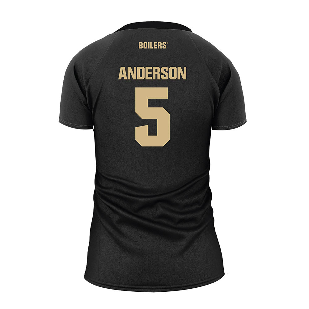 Purdue - NCAA Women's Volleyball : Taylor Anderson - Black Volleyball Jersey-1
