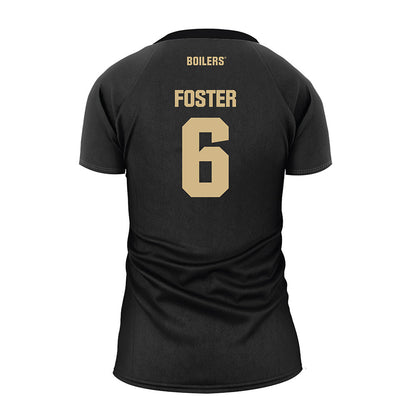 Purdue - NCAA Women's Volleyball : Sienna Foster - Black Volleyball Jersey-1