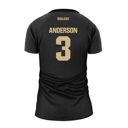 Purdue - NCAA Women's Volleyball : Akasha Anderson - Black Volleyball Jersey-1