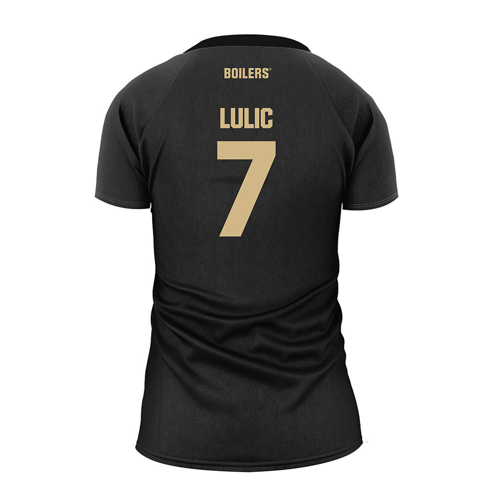 Purdue - NCAA Women's Volleyball : Bianka Lulic - Black Volleyball Jersey-1