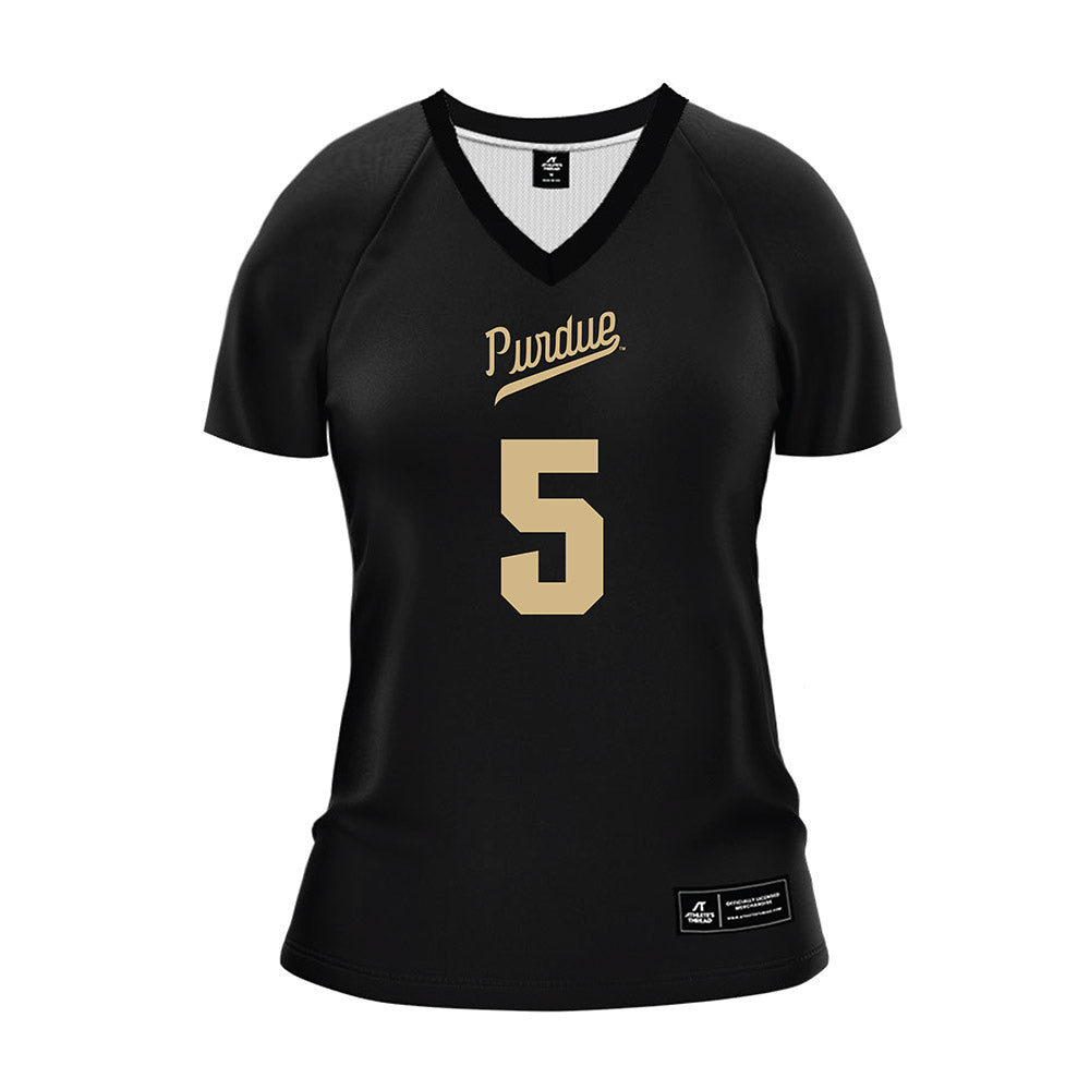 Purdue - NCAA Women's Volleyball : Taylor Anderson - Black Volleyball Jersey-0