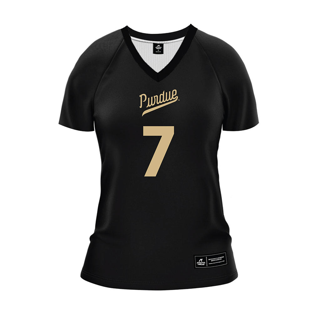 Purdue - NCAA Women's Volleyball : Bianka Lulic - Black Volleyball Jersey-0