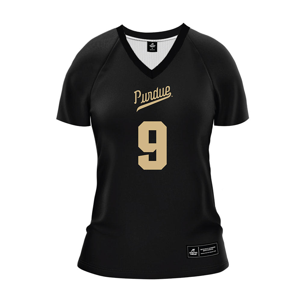 Purdue - NCAA Women's Volleyball : Dior Charles - Black Volleyball Jersey-0
