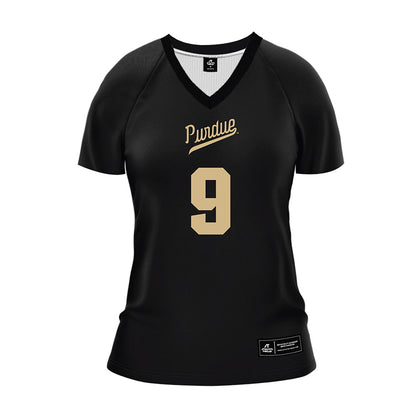 Purdue - NCAA Women's Volleyball : Dior Charles - Black Volleyball Jersey-0