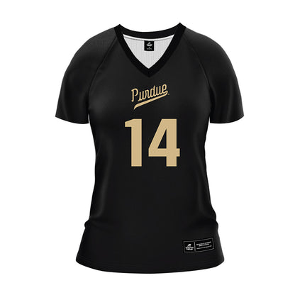 Purdue - NCAA Women's Volleyball : Grace Heaney - Black Volleyball Jersey-0