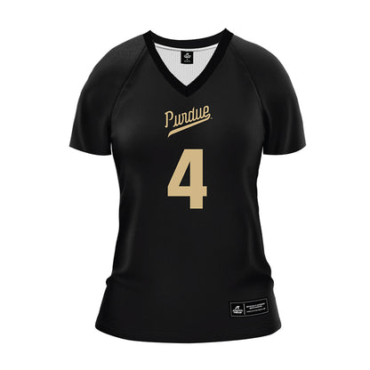 Purdue - NCAA Women's Volleyball : Kenna Wollard - Black Volleyball Jersey-0