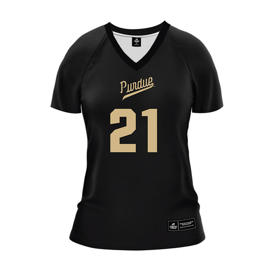 Purdue - NCAA Women's Volleyball : Julia Kane - Black Volleyball Jersey-0