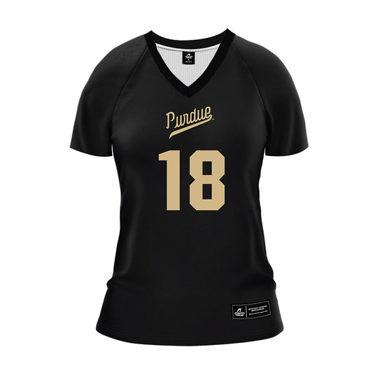 Purdue - NCAA Women's Volleyball : Addy Tindall - Black Volleyball Jersey-0