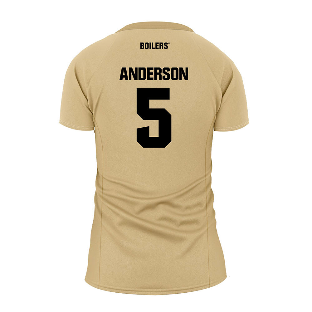 Purdue - NCAA Women's Volleyball : Taylor Anderson - Gold Volleyball Jersey-1