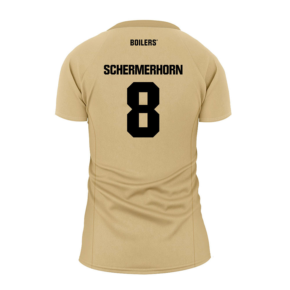 Purdue - NCAA Women's Volleyball : Maddie Schermerhorn - Gold Volleyball Jersey-1