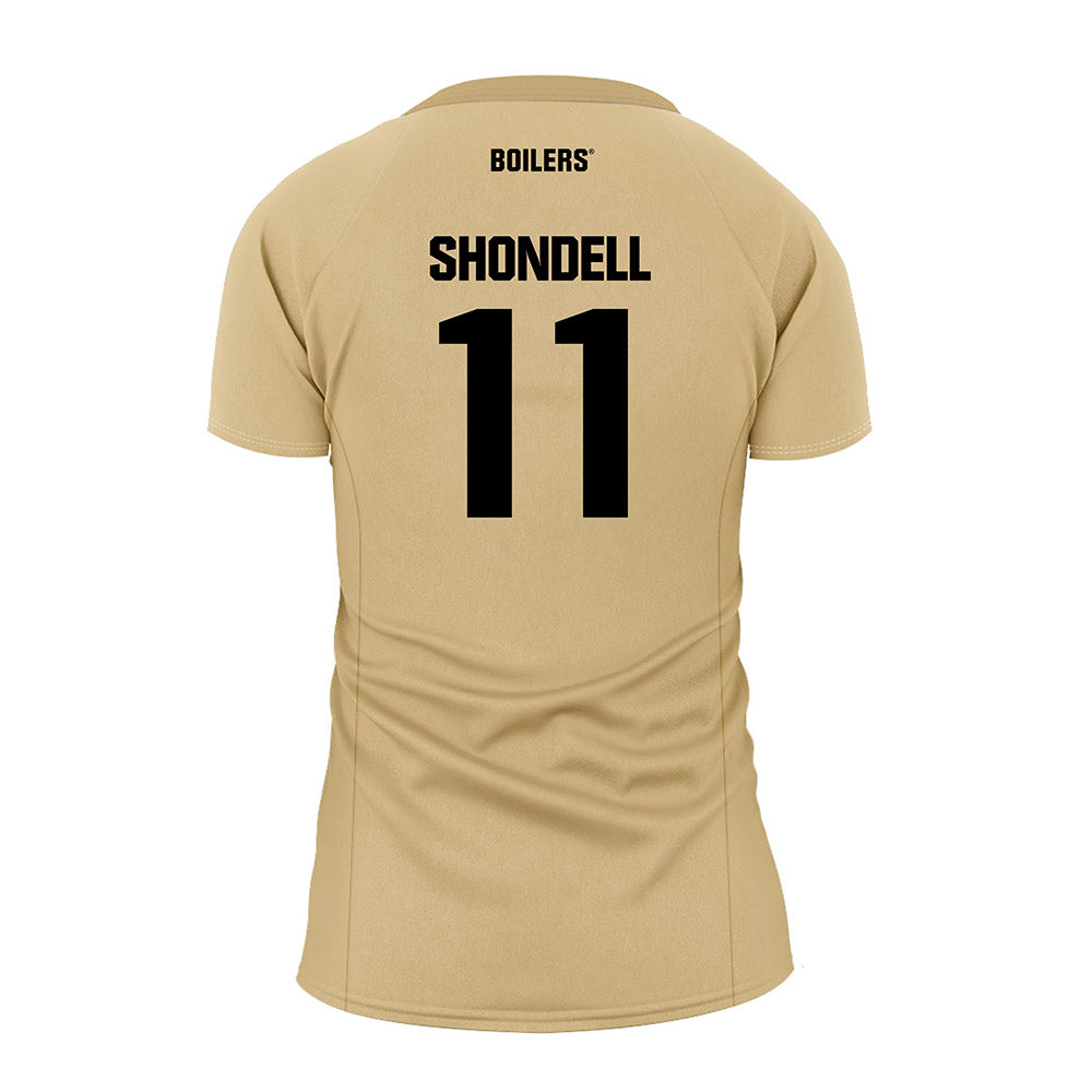 Purdue - NCAA Women's Volleyball : Allie Shondell - Gold Volleyball Jersey-1