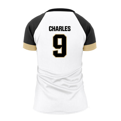 Purdue - NCAA Women's Volleyball : Dior Charles - White Volleyball Jersey-1