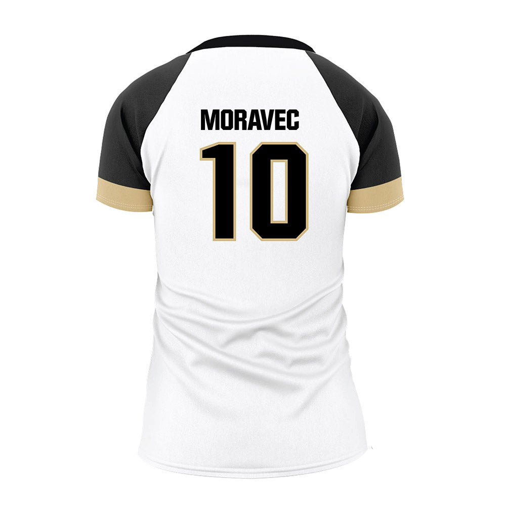 Purdue - NCAA Women's Volleyball : Nataly Moravec - White Volleyball Jersey-1