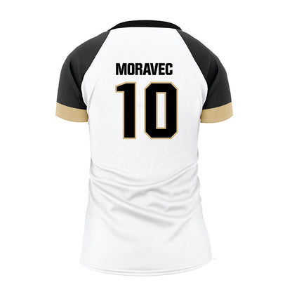 Purdue - NCAA Women's Volleyball : Nataly Moravec - White Volleyball Jersey-1