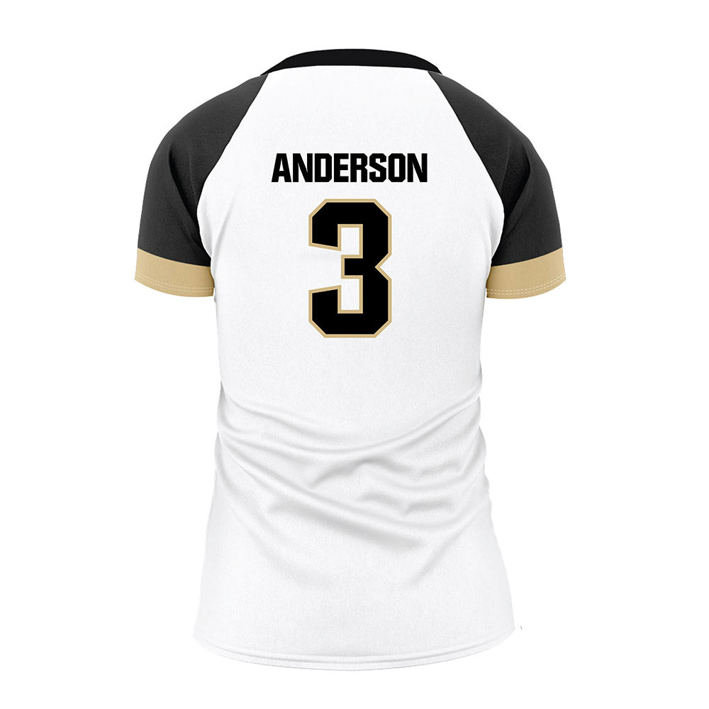 Purdue - NCAA Women's Volleyball : Akasha Anderson - White Volleyball Jersey-1