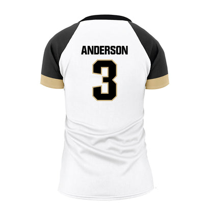 Purdue - NCAA Women's Volleyball : Akasha Anderson - White Volleyball Jersey-1