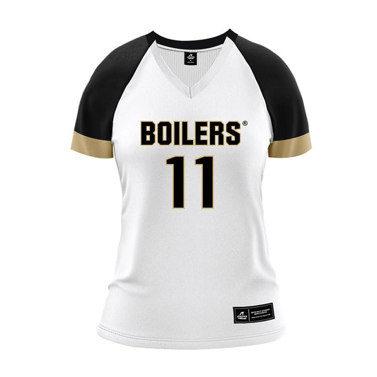 Purdue - NCAA Women's Volleyball : Allie Shondell - White Volleyball Jersey-0
