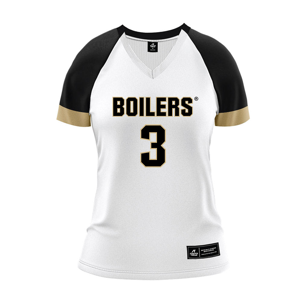Purdue - NCAA Women's Volleyball : Akasha Anderson - White Volleyball Jersey-0