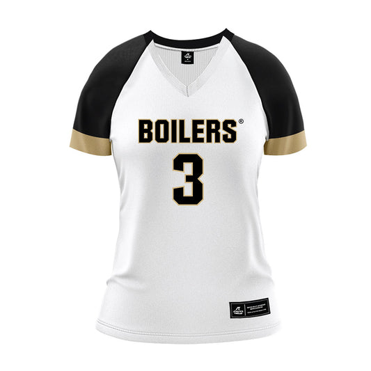 Purdue - NCAA Women's Volleyball : Akasha Anderson - White Volleyball Jersey-0