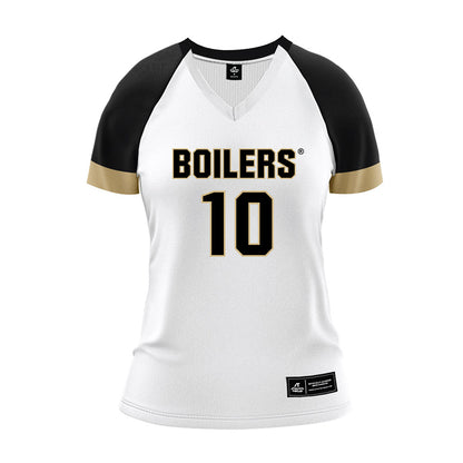 Purdue - NCAA Women's Volleyball : Nataly Moravec - White Volleyball Jersey-0