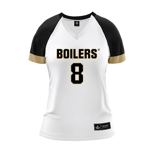 Purdue - NCAA Women's Volleyball : Isabelle Bardin - White Volleyball Jersey-0
