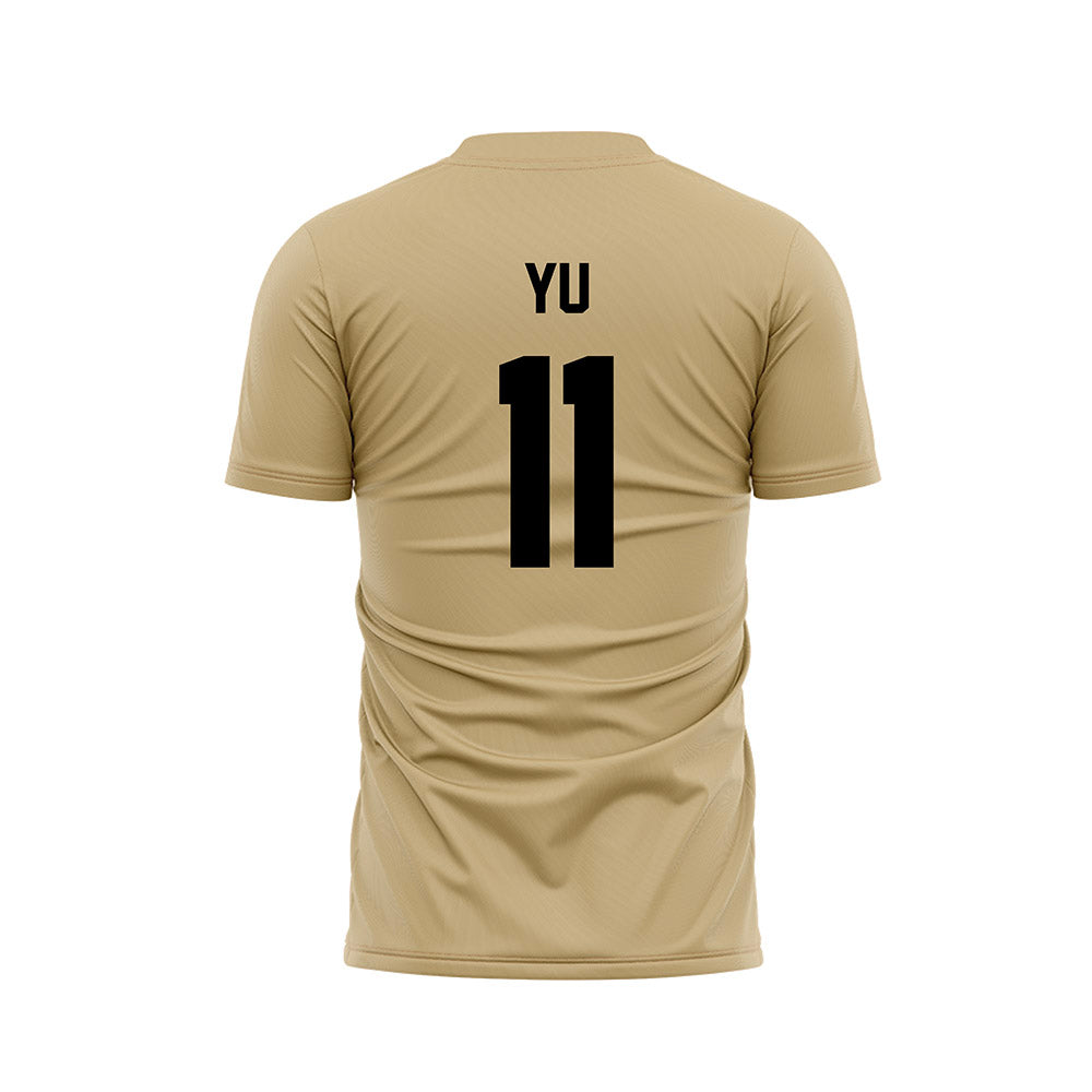 Purdue - NCAA Women's Soccer : Cherry Yu - Gold Soccer Jersey-1