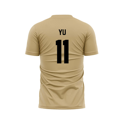 Purdue - NCAA Women's Soccer : Cherry Yu - Gold Soccer Jersey-1