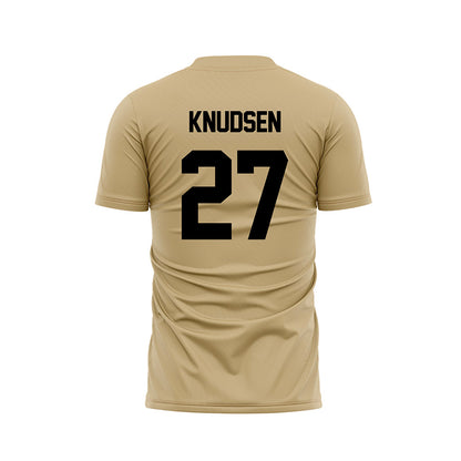 Purdue - NCAA Women's Soccer : Riley Knudsen - Gold Soccer Jersey-1