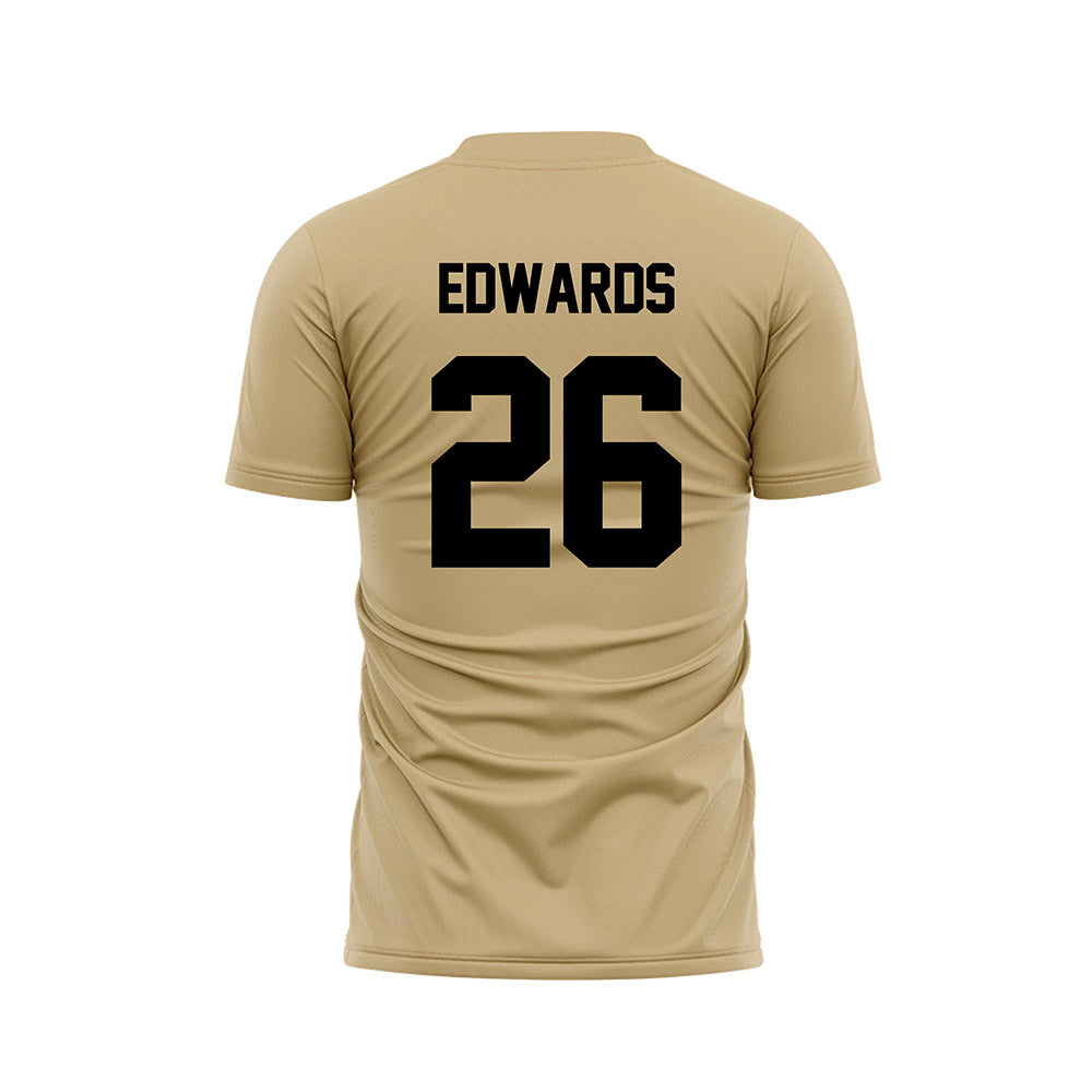 Purdue - NCAA Women's Soccer : Emily Edwards - Gold Soccer Jersey-1