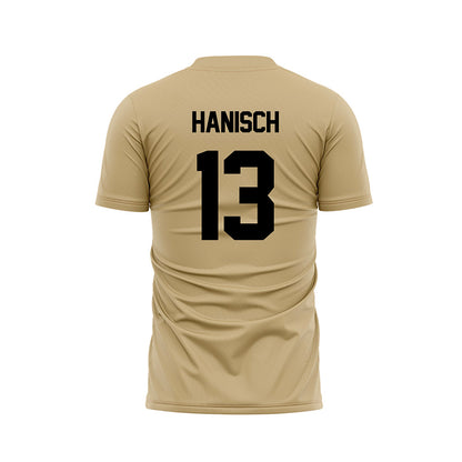 Purdue - NCAA Women's Soccer : bianca hanisch - Gold Soccer Jersey-1