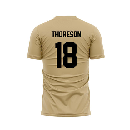 Purdue - NCAA Women's Soccer : Angelina Thoreson - Gold Soccer Jersey-1