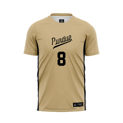 Purdue - NCAA Women's Soccer : Megan Santa Cruz - Gold Soccer Jersey-0