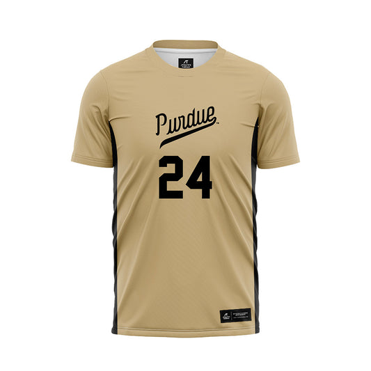 Purdue - NCAA Women's Soccer : Kayla Budish - Gold Soccer Jersey-0