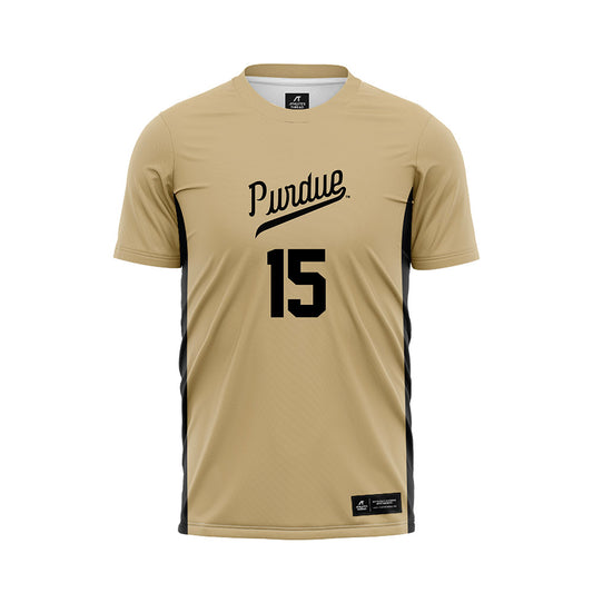 Purdue - NCAA Women's Soccer : Anisten Cabantac - Gold Soccer Jersey-0