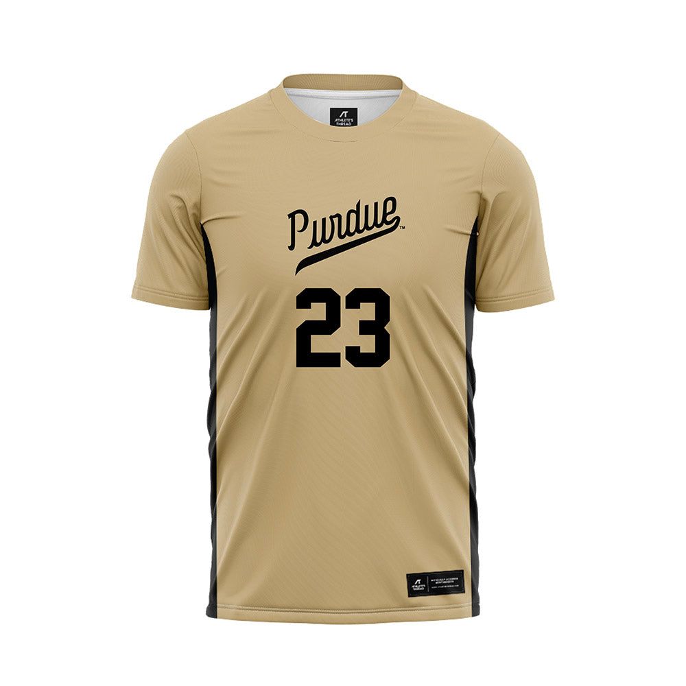 Purdue - NCAA Women's Soccer : Lauren Adam - Gold Soccer Jersey-0