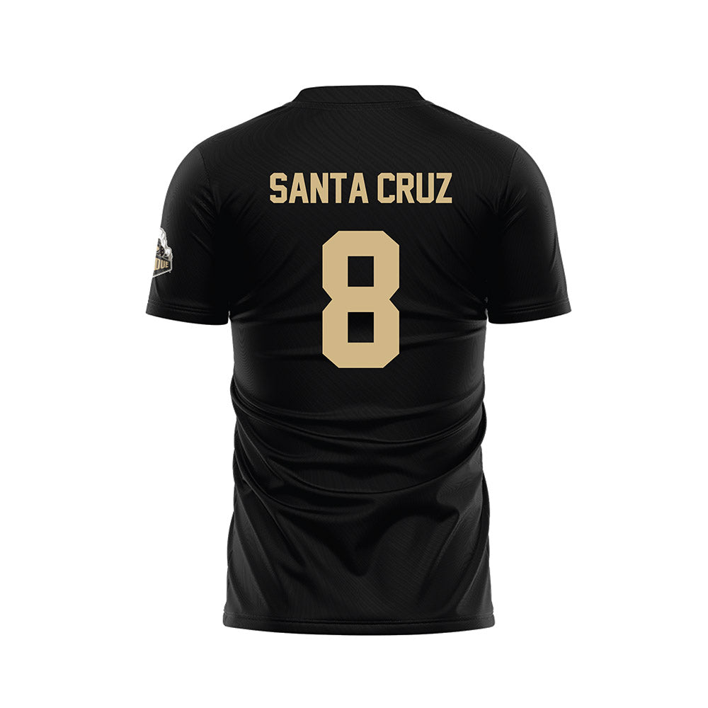 Purdue - NCAA Women's Soccer : Megan Santa Cruz - Black Soccer Jersey-1